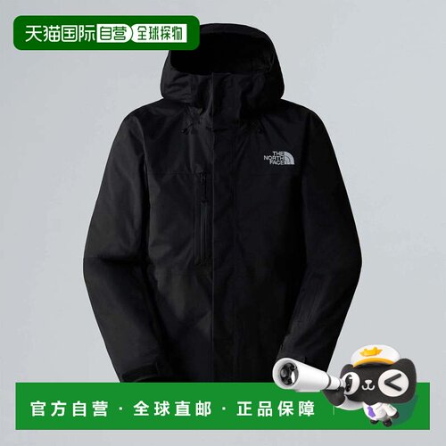 自营The North Face Freedom夹克男士黑色连帽绝缘长袖UPS1182-黑