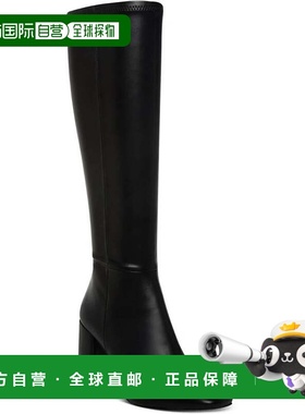自营Madden Girl Winslow Boots Women's Black Leather Knee-Hig
