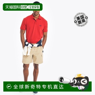 型网眼罗纹 Nautica 经典 red 美国 衫 自营 Polo 版 男士 nautica