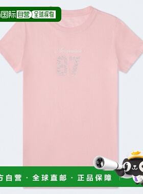 自营Aeropostale 87水钻图案T恤-粉红色668 美国奥莱直发