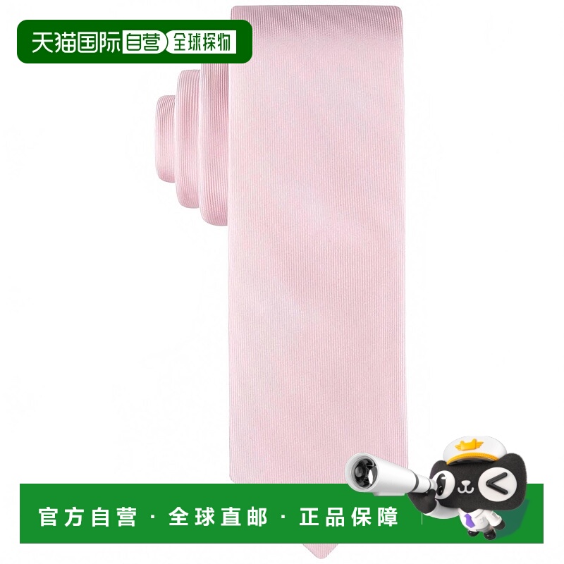自营calvin klein男式Unison纯色领带粉红色-粉红色 美国奥莱直发