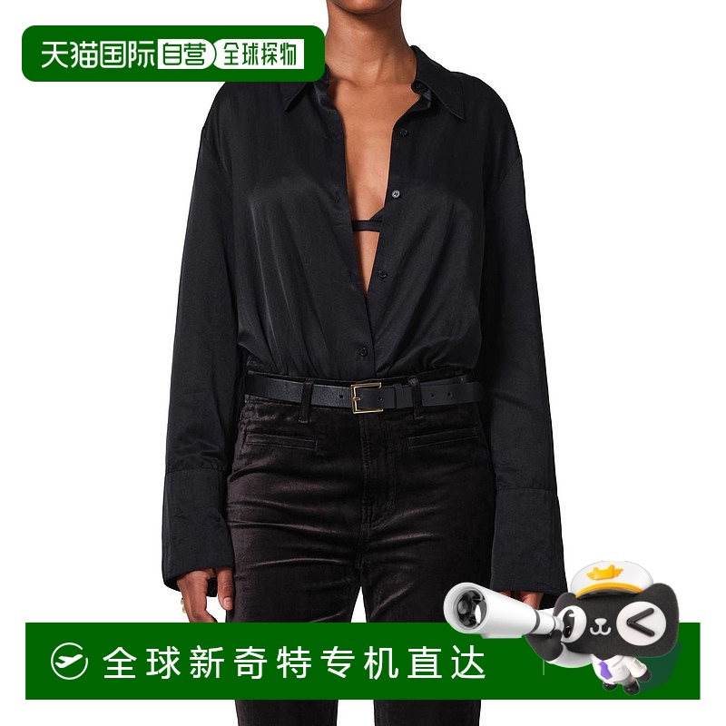自营citizens of humanity卡米拉黑色衬衫-黑色 【美国奥莱】直发