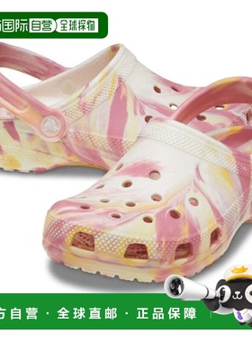 自营Kids Crocs Classic Glow Marbled 210718-78S Clogs Multi R