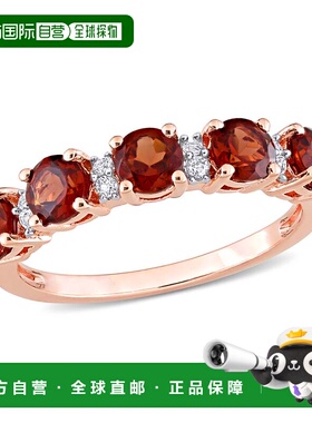 自营 mimi & maxmimi & max1 3/5 克拉 TGW 石榴石和白色托帕