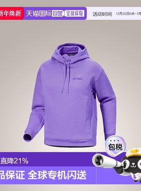 加拿大直邮始祖鸟Emblem Fleece女款户外透气套头连帽卫衣