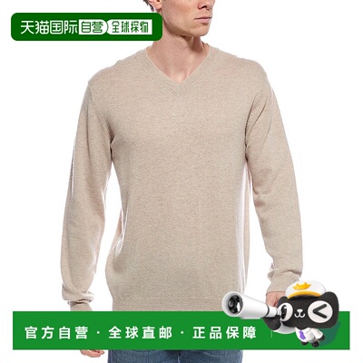 自营forteforteForte Cashmere V-Neck Cashmere Sweater - brown