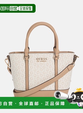 自营guessQuinley Logo Mini Tote - white multi 美国奥莱直发