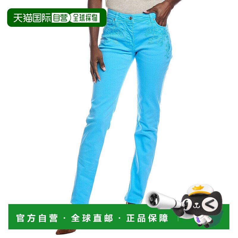 自营Etro Embroidered Skinny Jean - blue 美国奥莱直发