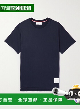1h可退 香港直邮潮奢 Thom Browne 汤姆 布朗 男士 圆领T恤 MJS06