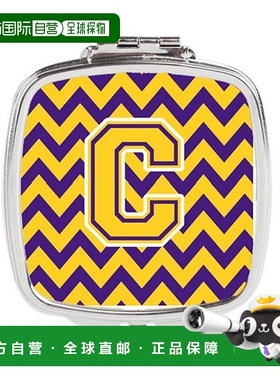 自营 Carolines Treasures CJ1041-CSCM 字母 C 雪佛龙紫色正品