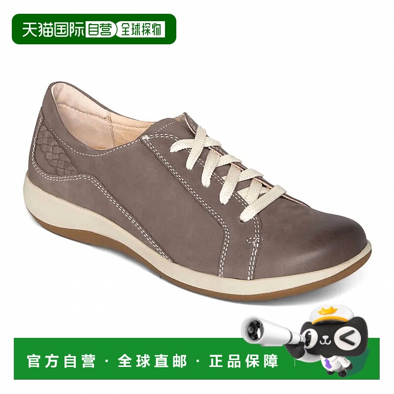 自营 aetrex女式Dana系带牛津暖灰色-暖灰色 美国奥莱直发