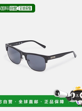 自营 guess塑料方形太阳镜 - 黑色 美国奥莱直发