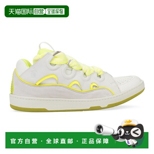 自营 lanvin白色/荧光黄口香糖-白色 美国奥莱直发运动鞋