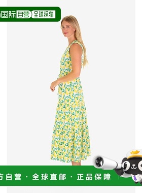 自营duffield lane柠檬水黄色的莉安娜连衣裙 美国奥莱直发