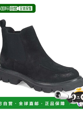 自营Sofft Samira Suede Boot - black 美国奥莱直发女靴切尔西靴