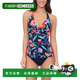 自营Profile by Gottex Marguerite Tankini - black multi 美国