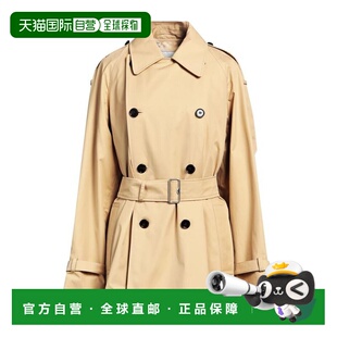 女士双排扣风衣 BURBERRY 经典 领子 棉 1h可退 100 美国直邮