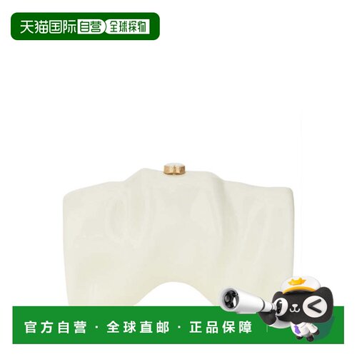 自营cult gaiaSculptural White Acrylic Clutch - neutrals 美国