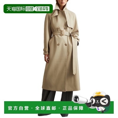 自营Reiss Darcie Wool-Blend Coat - Khaki 外套 美国奥莱直发