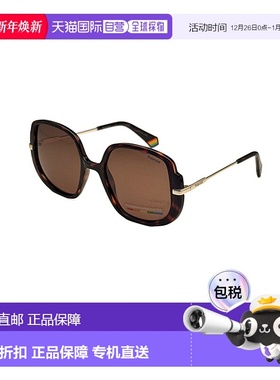 自营 polaroid宝丽来女士53毫米哈瓦那太阳镜-哈瓦那 美国奥莱直