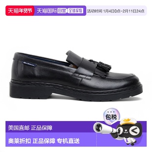 自营Ben Sherman Men's Black Leather Tassel Loafer Shoes - Du