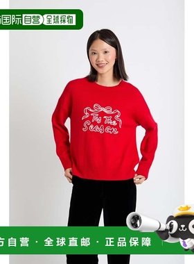 自营chinti & parkerVelvet-Red Wool-Cashmere Tis The Season S