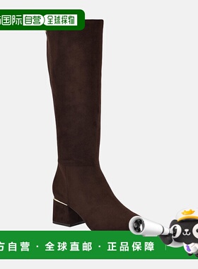 自营guessHoppers翻毛皮高筒连衣裙靴-棕色翻毛皮 美国奥莱直发