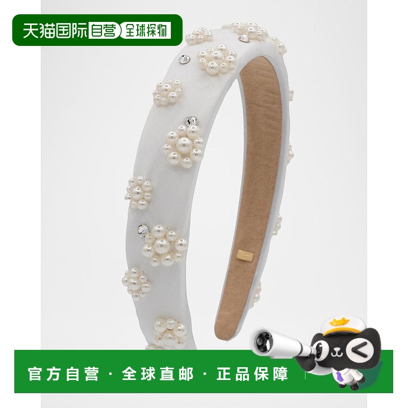 1小时内可退 【美国直邮】bari lynn 少女 发梳头饰珍珠发饰