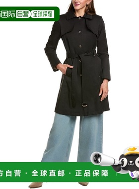 自营Via Spiga Mac Coat - black 美国奥莱直发