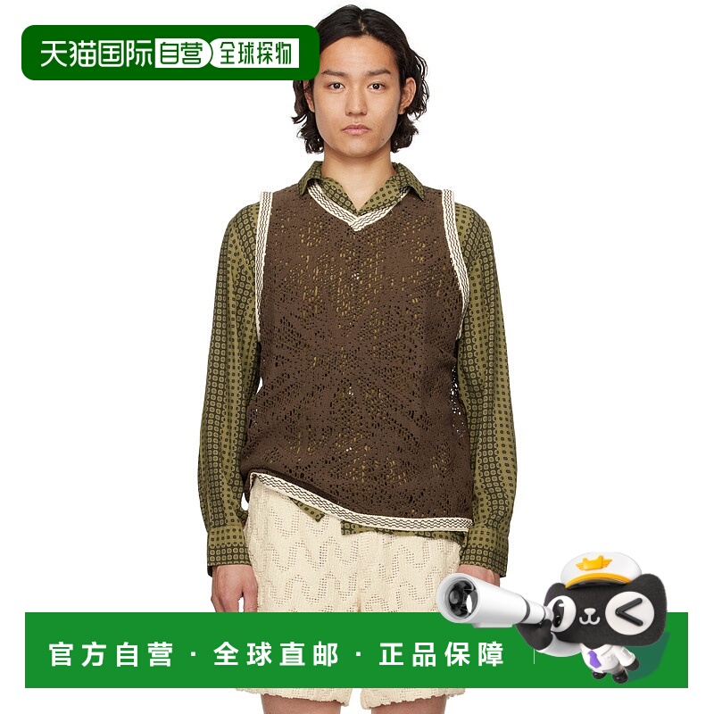 1h可退 香港直邮潮奢 OAS 男士 棕色 Astrea Orion Crochet 马甲