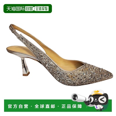 自营Betsey Johnson Mya Pump WomensSilver Rhinestone Pointed