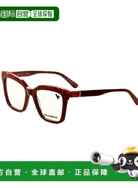 自营 Karl Lagerfeld女式52毫米粉红色眼镜-龟顶粉红色 美国奥莱