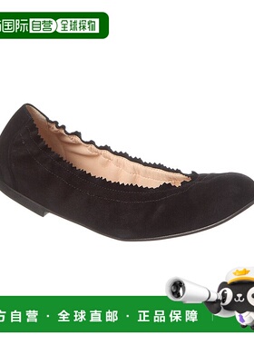 自营 French Sole Cecila 绒面革平底鞋 - 黑色 美国奥莱直发