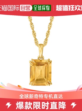 Ross-Simons 18kt 金黄水晶吊坠项链 - 黄色 【美国奥莱】直发