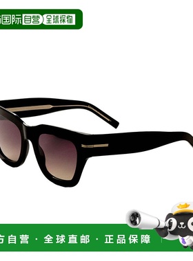 自营 Hugo Boss女式51毫米黑色太阳镜-黑色 美国奥莱直发