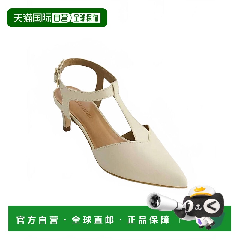 自营bernardo女式Malta Slingback Kitten Pumps In Eggshell仿古