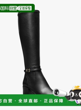 自营michael korsElla Block高跟靴-黑色 美国奥莱直发