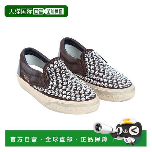自营Golden Goose VCE Penstar皮革运动鞋-棕色 美国奥莱直发