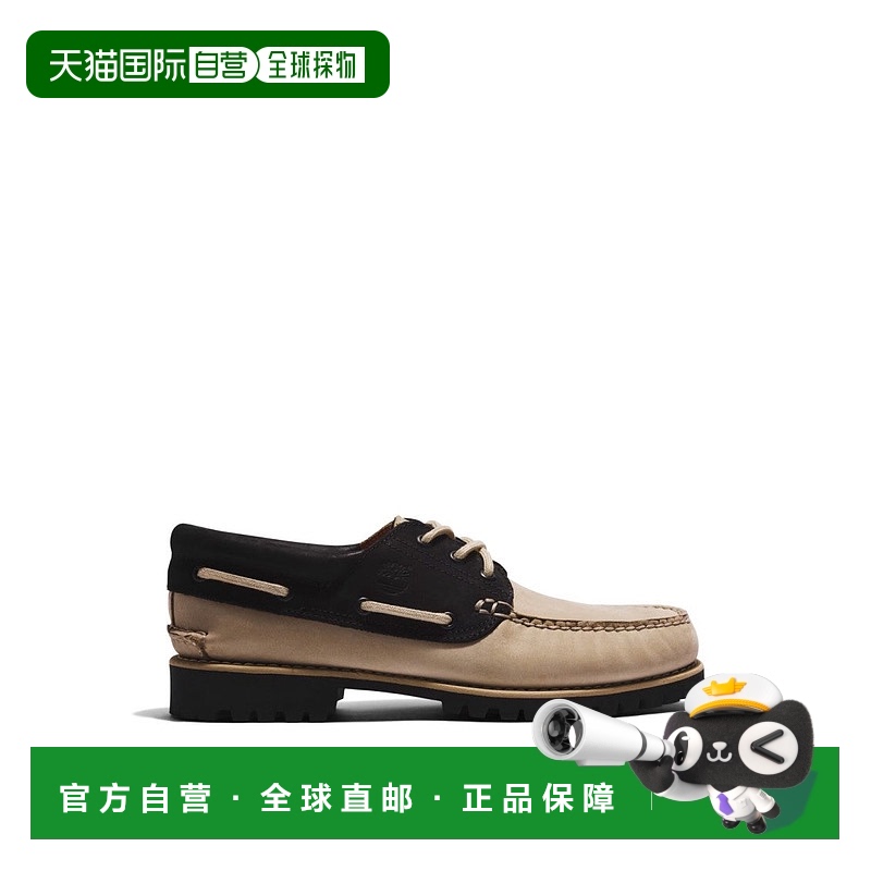 自营 timberland正宗3眼经典Handsewn船鞋-棕色 美国奥莱直发
