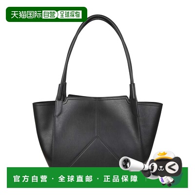 自营victoria beckham黑色小号维多利亚小牛皮托特包-黑色 美国奥