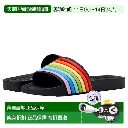 自营Melissa Shoes Beach 3DB Rainbow AD Black Rainbow  32389-