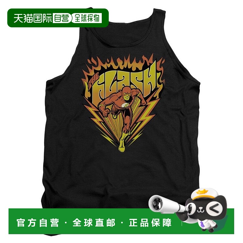 自营 gildanDC Comics Flash Blazing Speed 成人背心 - 黑色 美