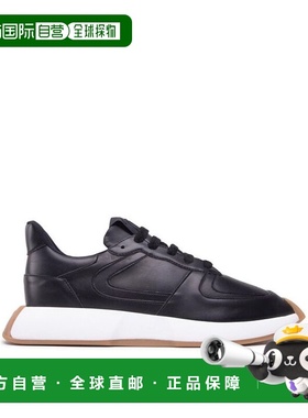 自营Giuseppe Zanotti Calfskin Men's Sneakers - black 美国奥
