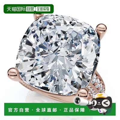 自营 pompeii3Certified 16Ct Cushion Diamond Engagement Ring