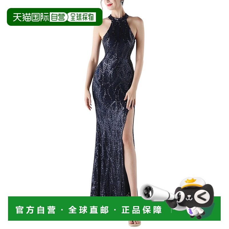 自营KALINNU Maxi Dress - navy 美国奥莱直发
