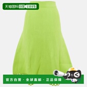 Green Simkhai 自营Jonathan Line Lime Skirt Ribbed Midi