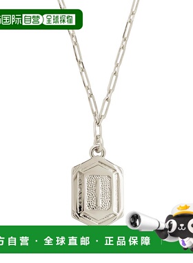 sterling foreverHexagon Tag Initial Necklace - silver-i 【美