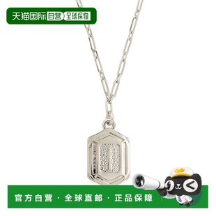 sterling foreverHexagon Tag Initial Necklace - silver-i 【美