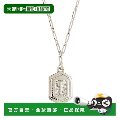 sterling foreverHexagon Tag Initial Necklace - silver-i 【美