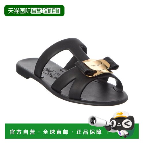 自营salvatore ferragamoFerragamo Lilou Rubber Sandal - black